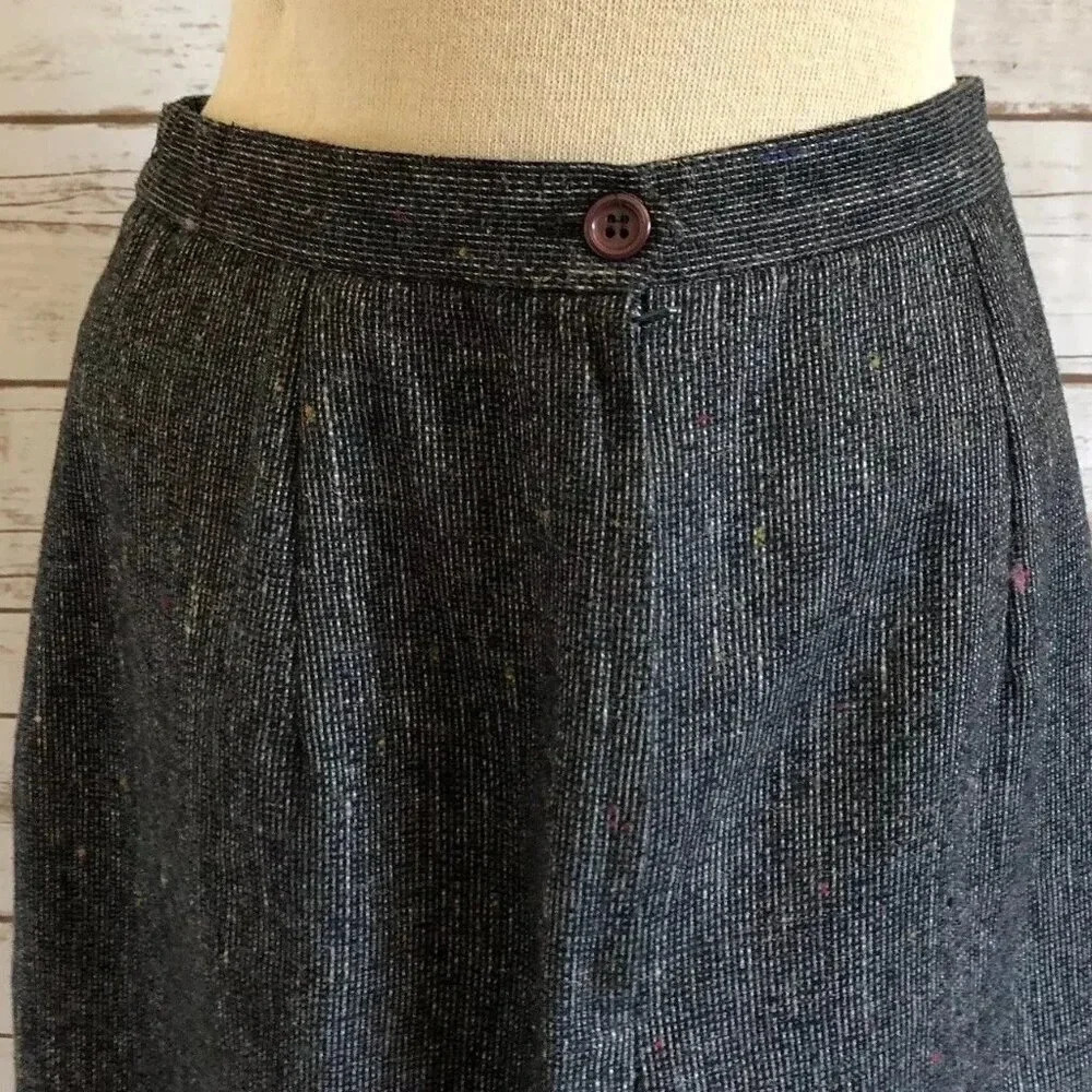 Women Fully Lined Straight Mid Calf Career Multi-Colored Skirt Size Small 10 - Picture 8 of 12